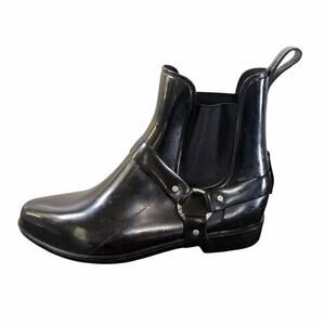 LAUREN RALPH LAUREN Tricia-Bo-Rai Wellies Rain Boots Black Outdoor Size 9B